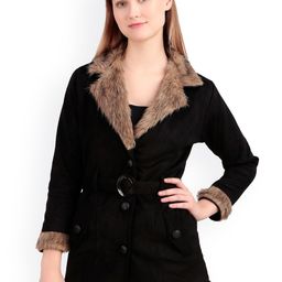 FELLAMO Women Notched Lapel Single-Breasted Overcoat-33