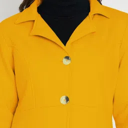 BRINNS Notched Lapel Collar Long Sleeved Hip Length Coat image 2
