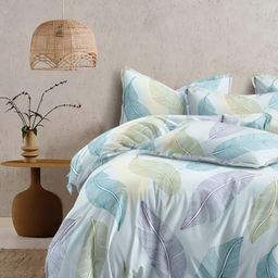 Bajo's Blue & Purple Graphic 350 TC King Bedsheet with 2 Pillow Covers-image-96