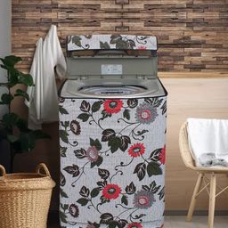 DREAM CARE Grey & Pink Printed Waterproof and Dustproof Top Load Washing Machine Cover-image-93