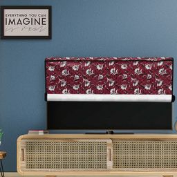 DREAM CARE Purple & White Transparent & Printed Waterproof  LED TV Protector  - 40 Inch-3