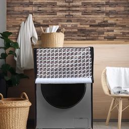 DREAM CARE Grey Printed Waterproof & Dustproof Washing Machine Cover Front Load-38