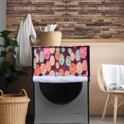 DREAM CARE Purple & Pink Printed Waterproof and Dustproof Washing Machine Cover Front Load-image-59