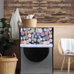 DREAM CARE Blue & Cream Printed Waterproof and Dustproof Washing Machine Cover Front Load-image-53