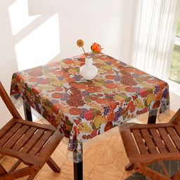 Dakshya Industries Red Fruits Printed PVC 4-Seater Table Cover-39