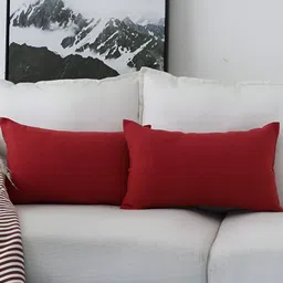 CASA-NEST 2 Pieces Square Jute Cotton Cushion Covers-image-17