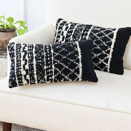 Art Avenue Black & White Rectangle Cushion Covers-34
