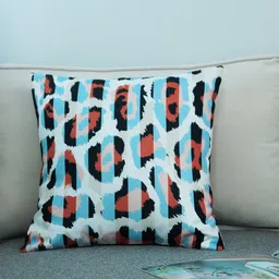 ZEBA Blue & Red Striped Rectangle Cushion Covers-8