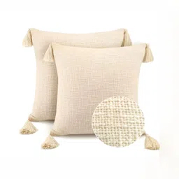 BIRD WING Cream 2 Pieces Square Cushion Covers-image-94