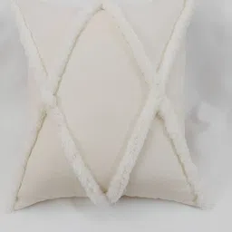 THROWPILLOW Off White Square Cushion Covers-image-99