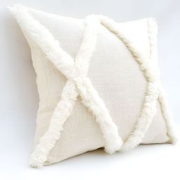 THROWPILLOW Off White Embroidered Square Cushion Covers-image-71