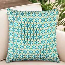 NISRAG HOME Blue and Green Floral STARS Cushion Covers-image-30
