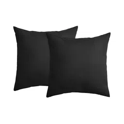 BIRD WING Black 2 Pieces Cotton Square Cushion Covers-picture-6