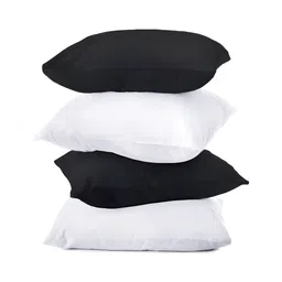 BIRD WING Black 4 Pieces Square Cushion Covers-picture-4