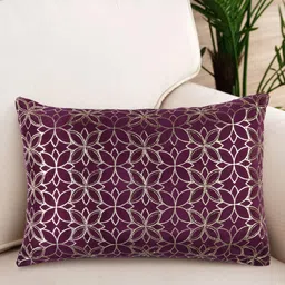 NISRAG HOME Purple Floral Velvet Cushion Covers-image-19