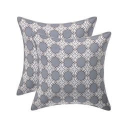 Texstylers Grey 2 Pcs Cotton Square Cushion Covers-picture-7