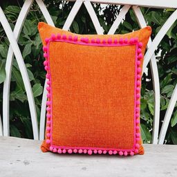 THROWPILLOW Orange & Pink Abstract Square Cushion Covers-image-8