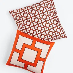 H&M Red 2-Pack Satin Cushion Covers-19