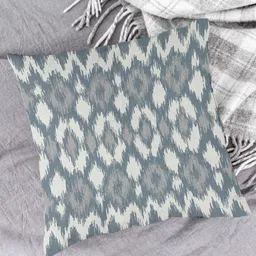 HOUZZCODE Grey & White Set of 2 Abstract Square Cushion Covers image 4