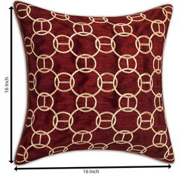 INDHOME LIFE Multicoloured Set of 5 Geometric Square Cushion Covers image 3