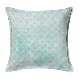 HOUZZCODE Blue & Green Set of 2 Floral Square Cushion Covers image 3