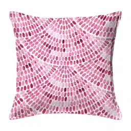 HOUZZCODE Pink & Black Set of 2 Abstract Square Cushion Covers image 2