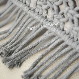 Textile and Beyond Grey Cotton Square Cushion Covers image 2