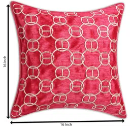 INDHOME LIFE Multicoloured Set of 5 Geometric Square Cushion Covers image 4