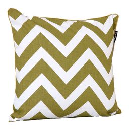 Ariana Olive Green & Brown Set of 2 Geometric Printed Square Cushion Covers image 5