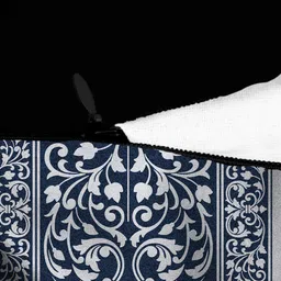 HOUZZCODE Set of 2 Blue & Grey Ethnic Print Square Cushion Covers image 3