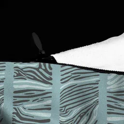 HOUZZCODE Grey & Black Set of 2 Abstract Square Cushion Covers image 2