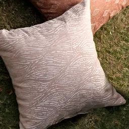 Eris Home Woven Waves Pink & White Abstract Square Cotton Cushion Cover-picture-12