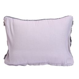 ROMEE Set Of 2 Grey & Black Rectangle Cushion Covers image 5