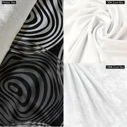 ArtzFolio Black & Grey 5 Pieces Geometric Printed Velvet Square Cushion Covers image 5