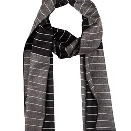 The Tie Hub Men Striped Woolen Scarf With Frayed Border-image-74