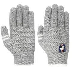 FabSeasons Kids Patterned Acrylic Wool Winter Gloves-picture-38