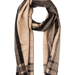 The Tie Hub Men Checked Woolen Scarf With Frayed Border-image-61