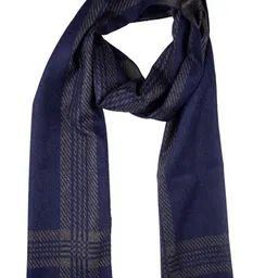 The Tie Hub Men Striped Woolen Scarf With Frayed Border-image-85