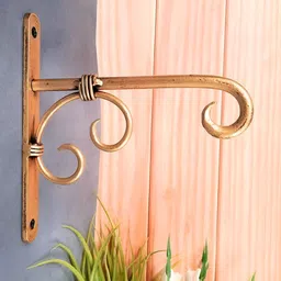 apka mart Brown Metal Self Designed 1 To 3 Hooks Key Holder image 1