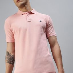ONN Men Pink Polo Collar T-shirt short sleeves-image-85