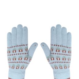 LOOM LEGACY Women Knitted Design Winter Acrylic Woollen Hand Gloves-image-99