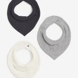 H&M Boys 3-Pack Ribbed Triangular Scarves-52