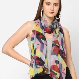 Cloth Haus India Women Red & Black Printed Scarf-picture-51
