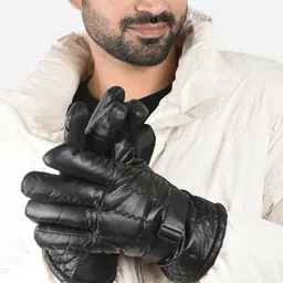 The Bro Code Men PU Winter Seasonal Gloves-picture-16
