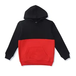 Gini and Jony Boys Colourblocked Fleece Hooded Sweatshirt-image-54