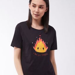 BAESD Graphic Printed Pure Cotton Relaxed Fit T-shirt-image-3