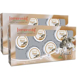 Aryanveda Set Of 2 Pearl Facial Kit With Walnut Extract - Improves Skin Complexion -210 G-27