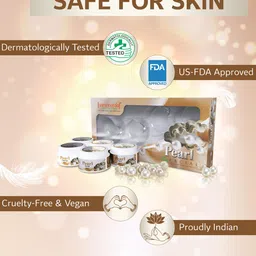 Aryanveda Set Of 2 Pearl Facial Kit With Walnut Extract - Improves Skin Complexion -210 G image 5