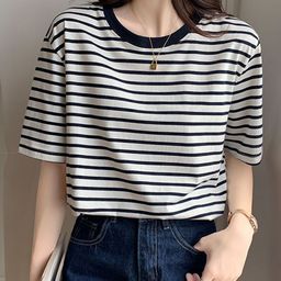 StyleCast Striped Extended Sleeves Top-image-19