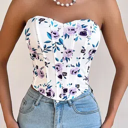 LULU & SKY Floral Printed Strapless Tube Top-picture-40
